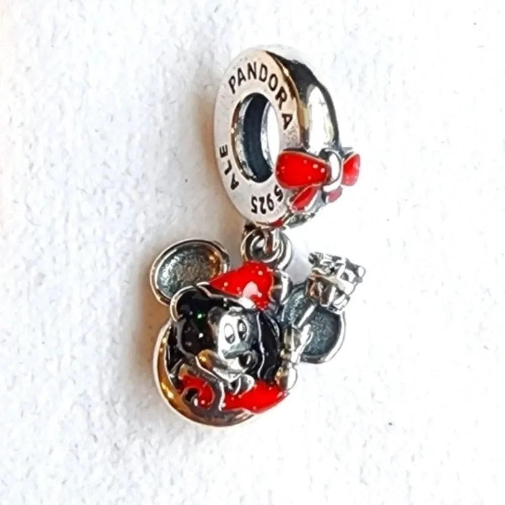 NWOT Pandora x Disney Parks 2023 Holidays Christmas Santa Mickey Mouse